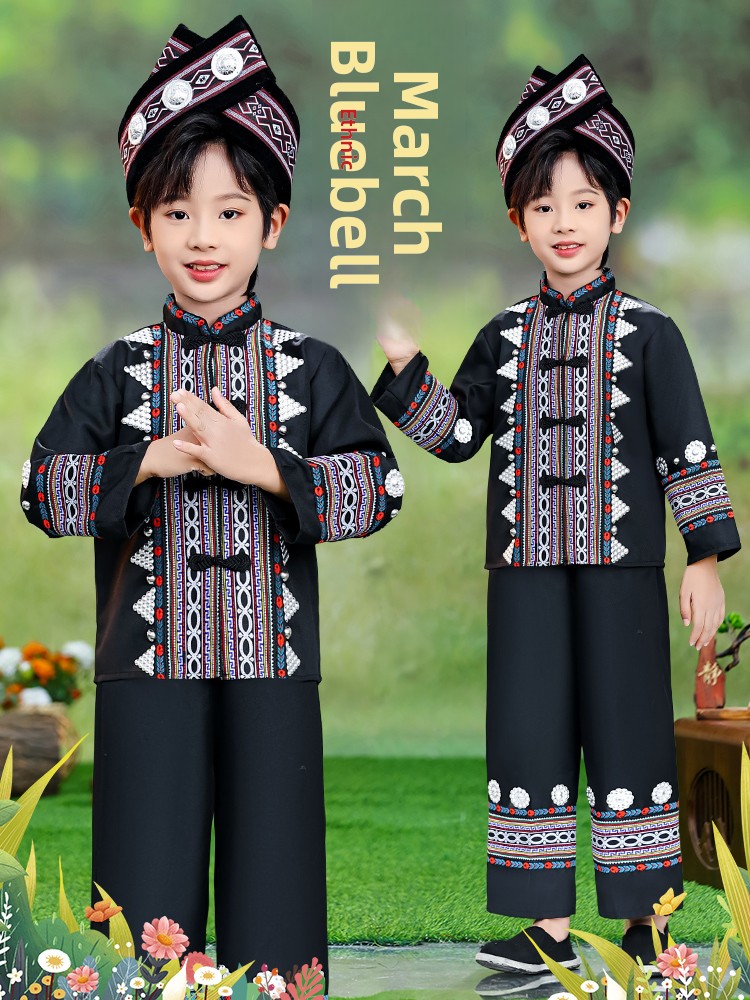 Ethnic Clothing & Online Fashion Store Khaadi Uk - Boys Ethnic Miao Tujia Zhuang Han