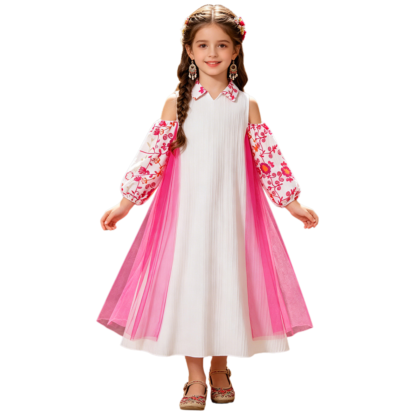 Girl Long Sleeve Mesh Patchwor - Ethnic Clothing & Online Fashion Store Khaadi Uk recension och pris
