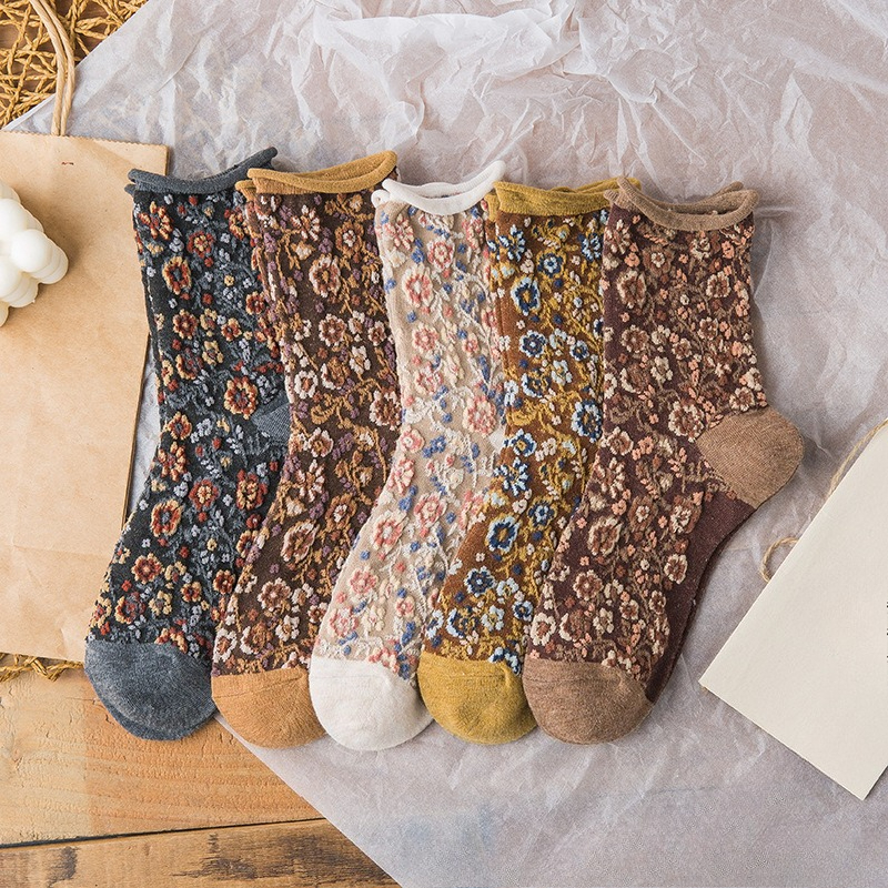5 Pairs Retro Fashion Niche Fl - Ethnic Fashion Trends 2025 recension och pris
