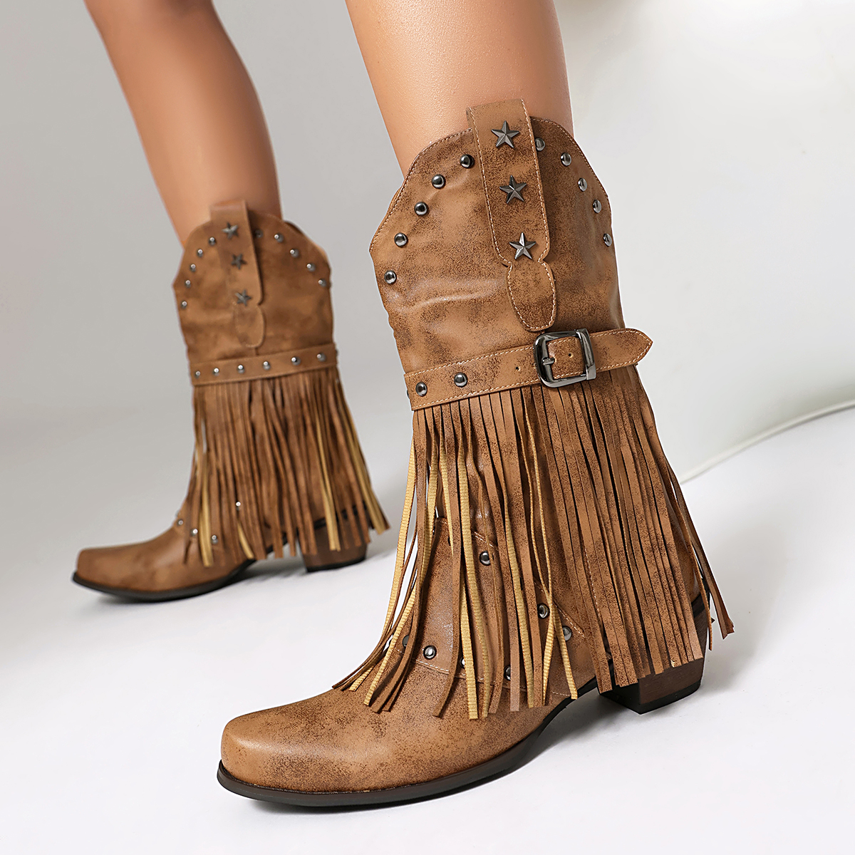 Ethnic Style Square Tassel Boo - Ethnic Fashion Trends 2025 recension och pris