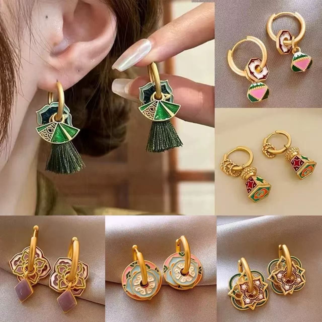 S925 New Chinese-style Earring - Ethnic Fashion Way recension och pris