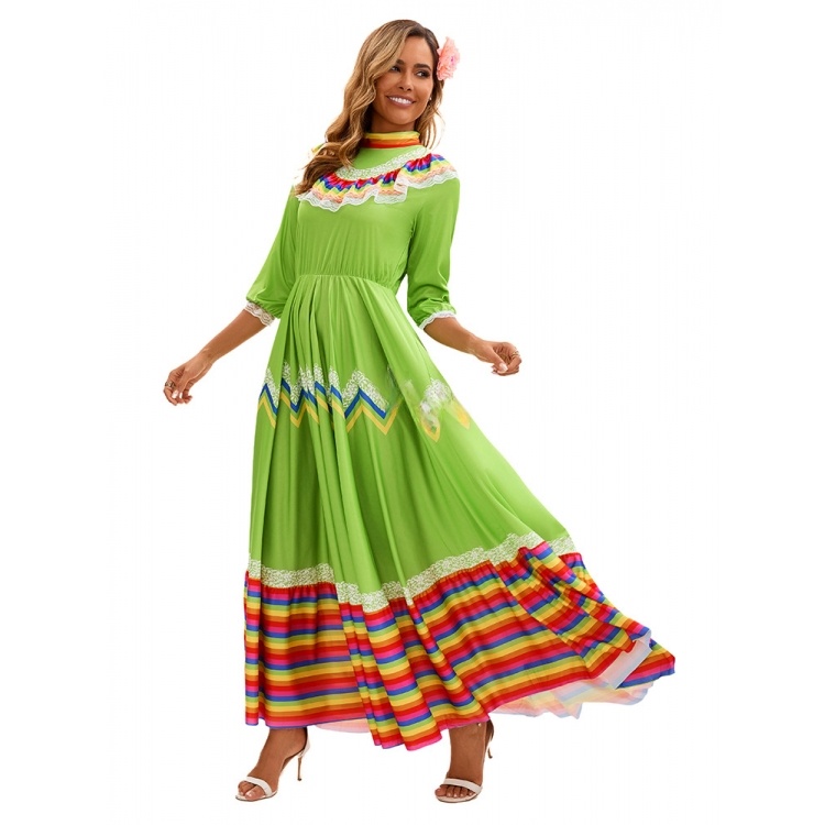 Women's Ethnic Dance Dress wit - Ethnic Fashion Trends 2025 recension och pris